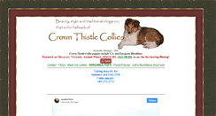 Desktop Screenshot of crownthistlecollies.com