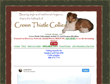 Tablet Screenshot of crownthistlecollies.com